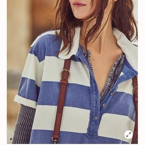 NWT Free People Harlow Mix N Match suspenders